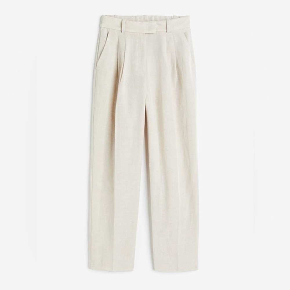H&M Cream Women's Trousers